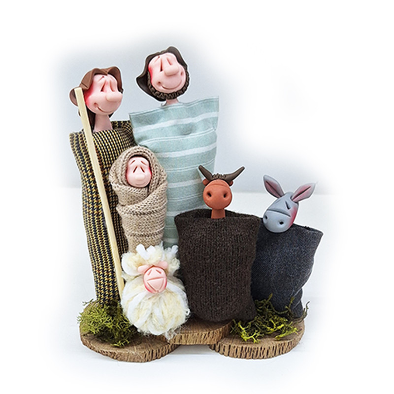 Nativity scene with textures