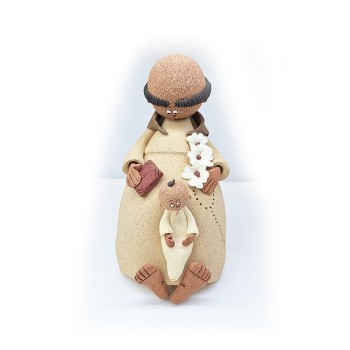 Ceramic statue of Saint Anthony
