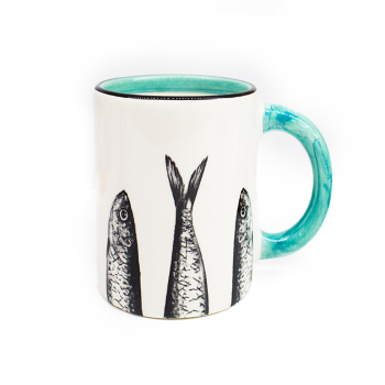 Caneca em cerâmica - Coleção Sardinhas