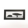 Quadro de ferro - Paisagem Alentejana em preto