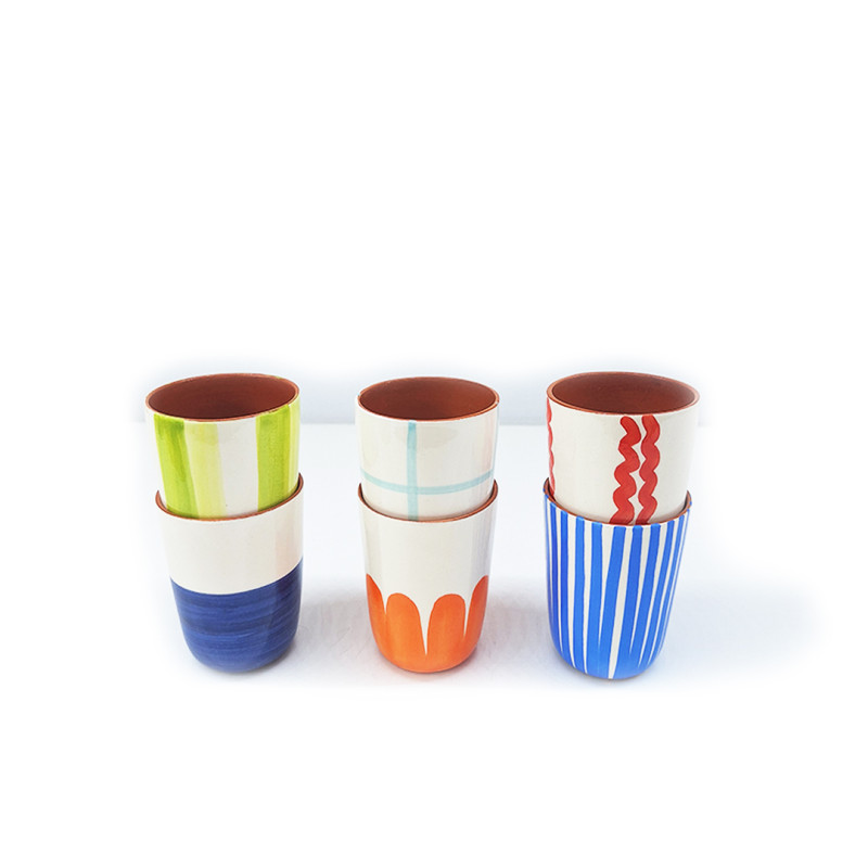 Conjunto de 6 copos de café/licor