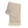 100% Wool Blanket-brown and white