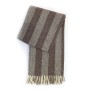 100% Wool blanket-herringbone in two shades of brown