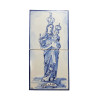 Painel de 2 azulejos-N. Sra da Luz