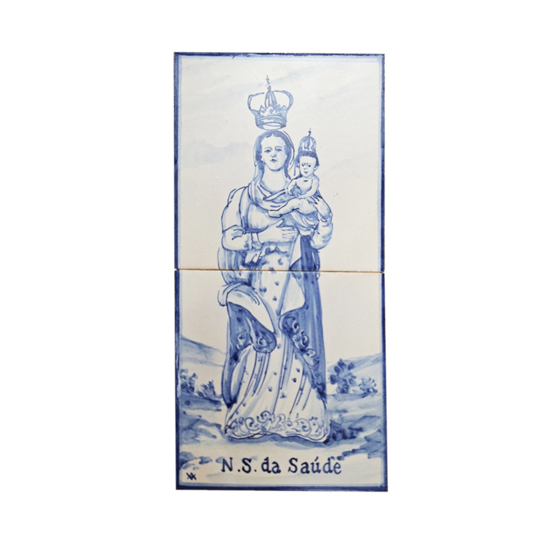 Painel de 2 azulejos-N. Sra da Saúde