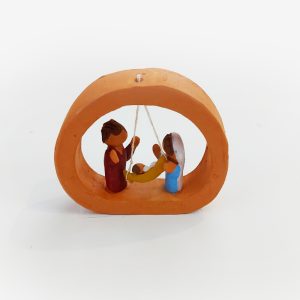 Presépio mini - menino no baloiço