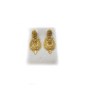 Gold plated filigree earrings