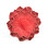 Castiçal Flor, em cerâmica - vermelho