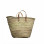 Palm leaves basket-leather handle