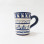 Caneca direita em cerâmica, pintada à mão