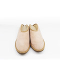 Wool slippers with rubber sole