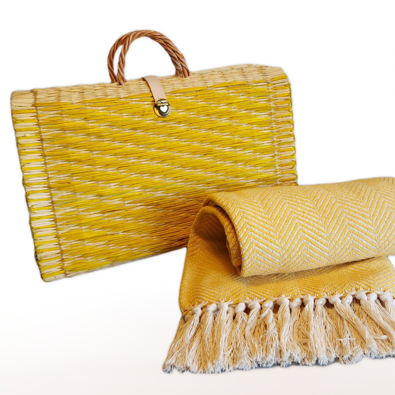 Basket and Blanket Set