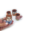 Conjunto de licor de bolota com 4 copinhos alentejanos