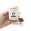 Clay cups with expressions from the Alentejo