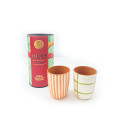 Set of prickly pear liqueur and 2 small cups