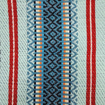 Traditional aqua and teal blanket