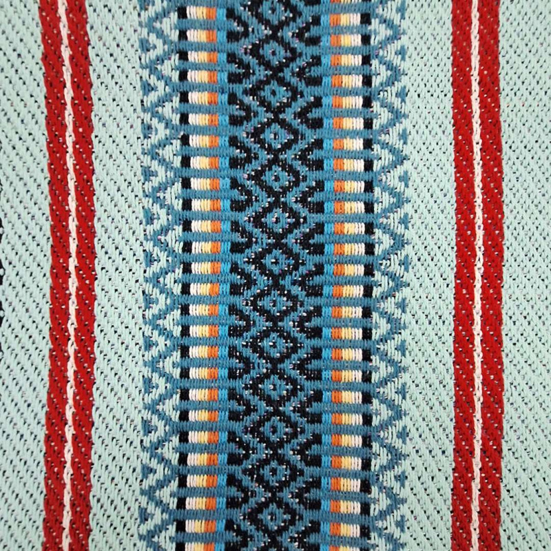 Traditional aqua and teal blanket