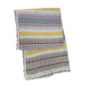 Traditional blanket-grey with yellow stripe