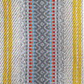 Traditional blanket-grey with yellow stripe