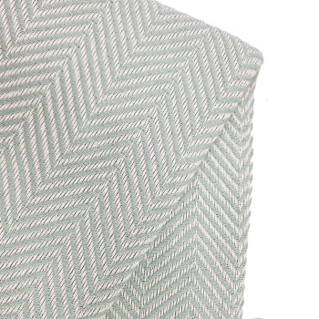 Pastel green herringbone natural blanket