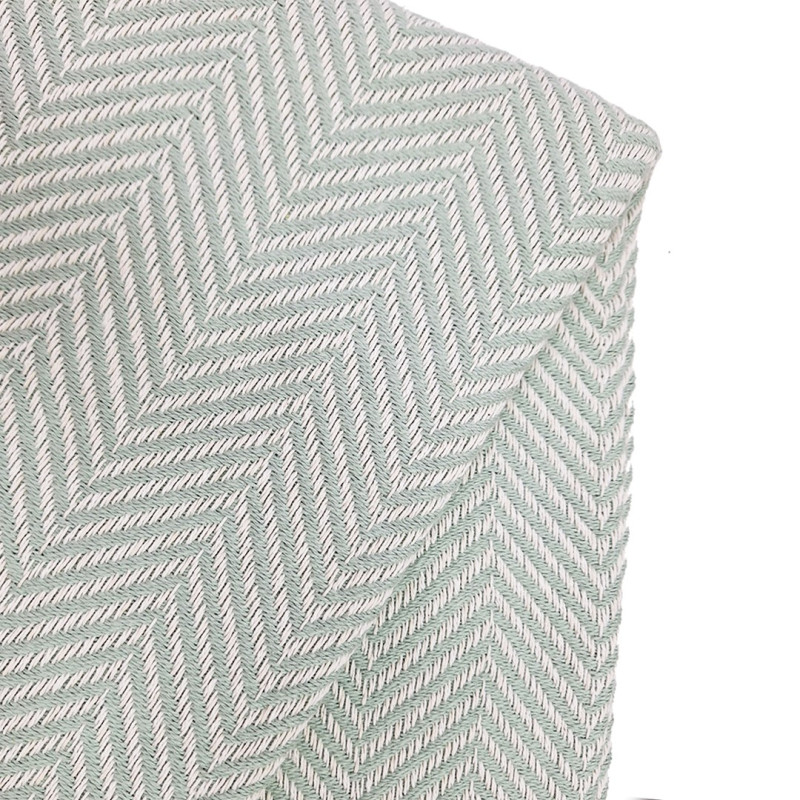Pastel green herringbone natural blanket
