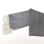 Black herringbone natural blanket