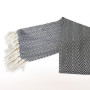 Black herringbone natural blanket