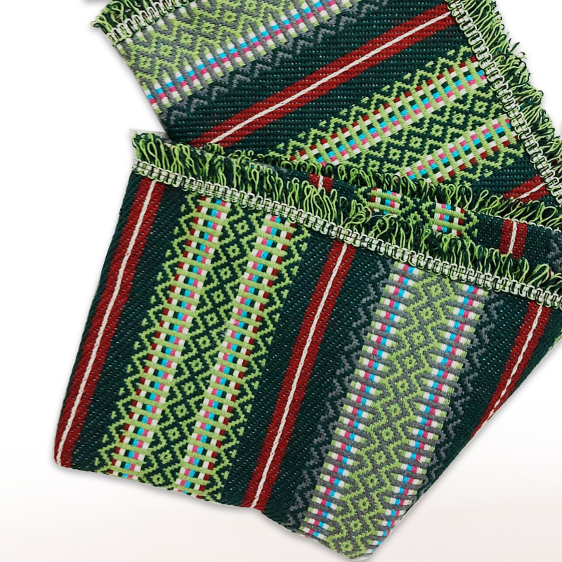 Traditional green blanket