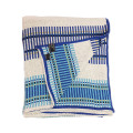 Cotton blanket without fringes