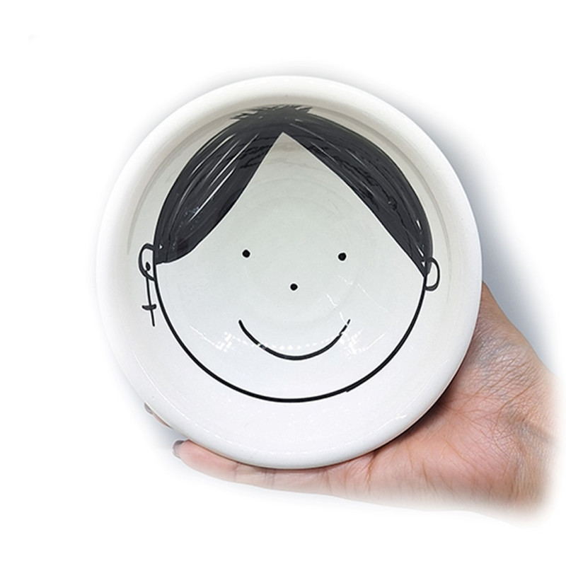 Ceramic bowl whith a girl/boy