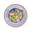 Traditional plate-colorful flours
