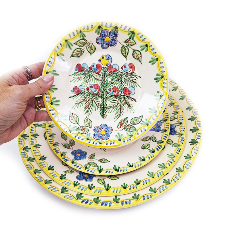 Hand painted traditional dish