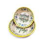 Clay salad bowl-birds collection