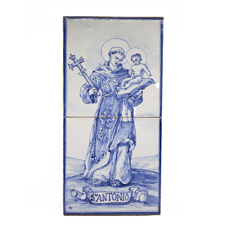 Saint Anthony in 2 tiles frame