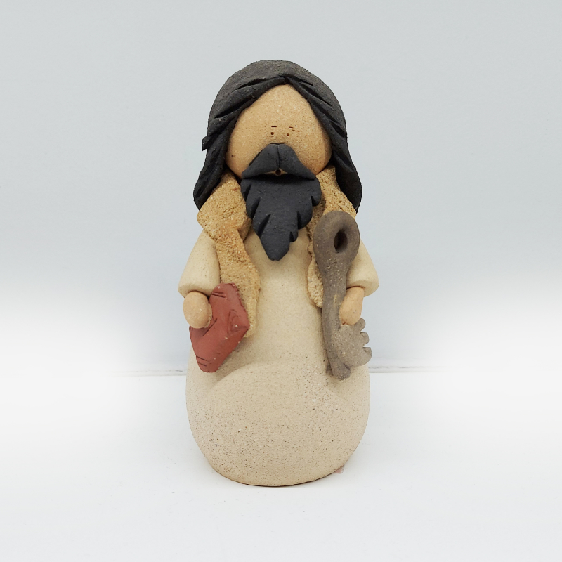 Ceramic Saint Peter statue